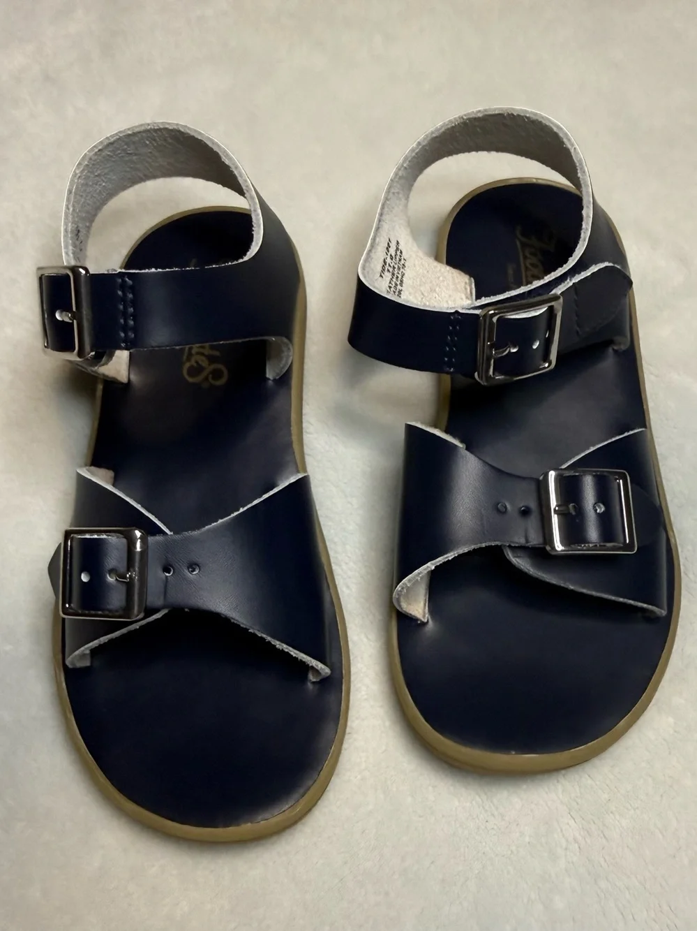 Footmates Boys Tide ECO Sandals Toddler sz 11 Navy Blue EUC